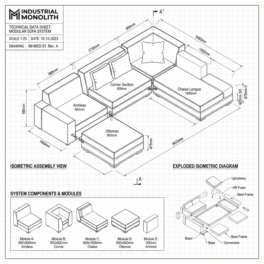 AI QUOTATION Technical Blueprint Illustration